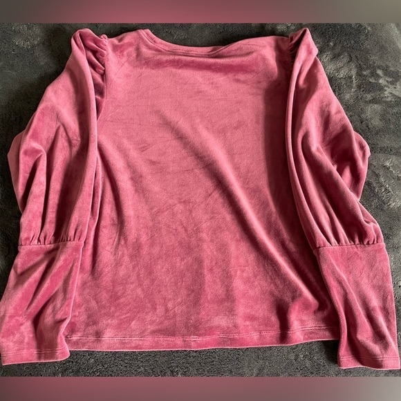 1.State, women medium, Velvety soft pink/mauve puff sleeve top worn once EUC - Picture 4 of 7